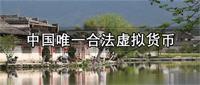中国唯一合法虚拟货币英文名是什么！
